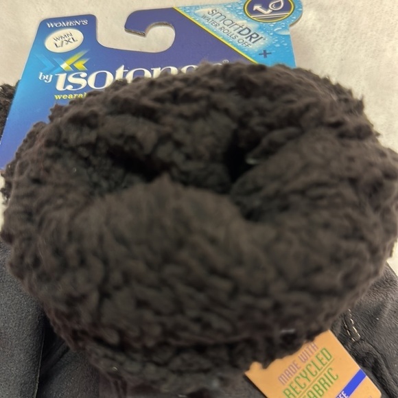 Isotoner Womens Black Winter Gloves SmartDRI SmarTouch NWT L/XL - Picture 8 of 11